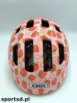 ABUS KIDS SMILEY 3.0 LED шлем розовый клубничный блестящий - Размер S