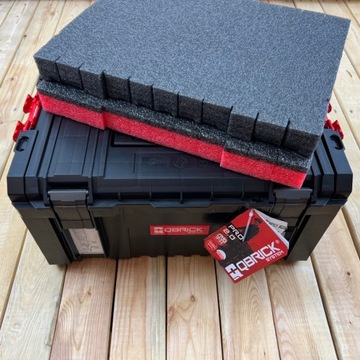 LeanFoam графитово-красный - пенопласт/вставка для Qbrick System Pro Toolbox 2.0