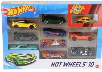 HOT WHEELS ZESTAW SAMOCHODZIKI 10 AUTEK RESORAKI