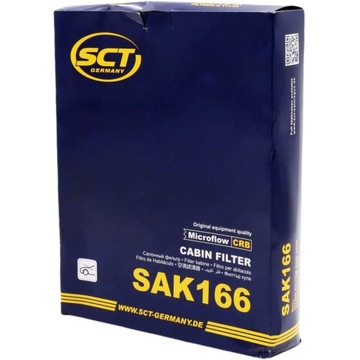 FILTR KABINA UHLÍKOVÝ SCT SAK166 + PREPARAT DO KLIMATIZACE MANNOL 520ML