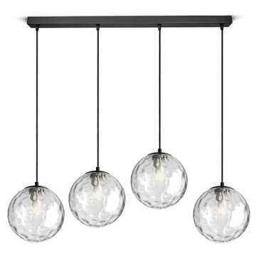 Duża Lampa Wisząca Sufitowa Żyrandol Szklane Kule - BZ4 Texture LED G9