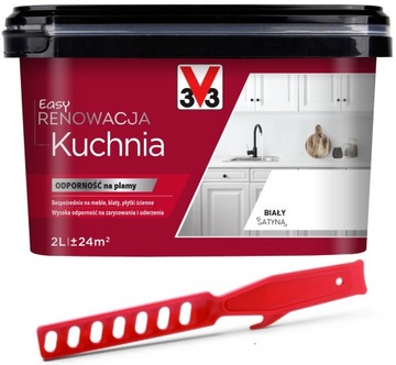 Farba RENOWACYJNA KUCHNIA & MEBLE 2L V33 BIAŁA