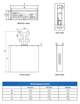 Подъемник для монитора с максимальной диагональю экрана 27