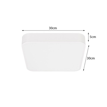 ПОТОЛОЧНЫЙ СВЕТИЛЬНИК СВЕТОДИОДНЫЙ, белый, МАЛЕНЬКИЙ, накладной, КВАДРАТНЫЙ, 30см, панель 30Вт