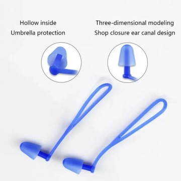 Беруши в фиолетовом стиле для занятий водными видами спорта