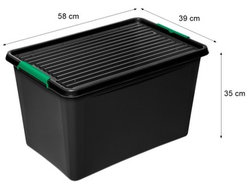 ПЛАСТИКОВЫЙ КОНТЕЙНЕР-ОРГАНИЗАТОР 60 Л ecoline