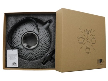 ŻELIWNY zaparzacz dzbanek 1,25 SZARY MAT PREZENT