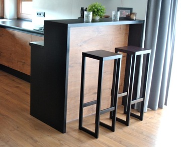 ХОКЕР лофт металл/дерево 76 см - табурет, табурет