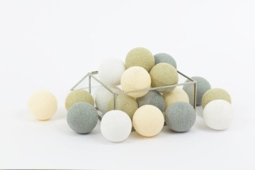 Набір лампочок Cotton Balls Глянцевий Sand 10 куль