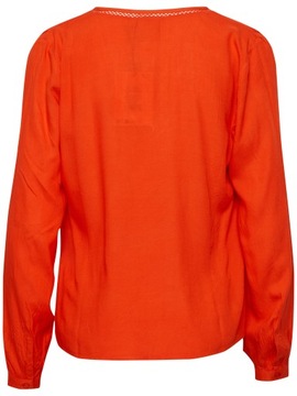ICHI Bluzka 20120243 Pomarańczowy Regular Fit