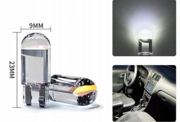 2x T10 HPC 360 Сферическая лампочка W5W Led Bulb Bulb