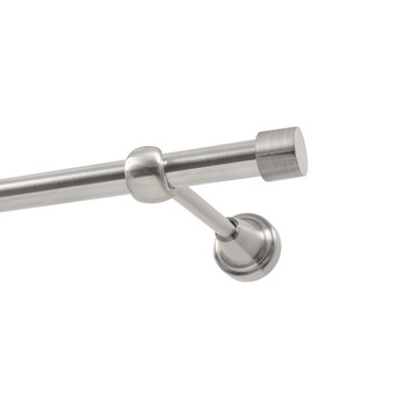 Карниз одинарный металлический 19 мм 600 см без колес