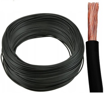 Przewód linka kabel jednożyłowy LGY 1 1mm 1mm2 czarny 1x1 1m