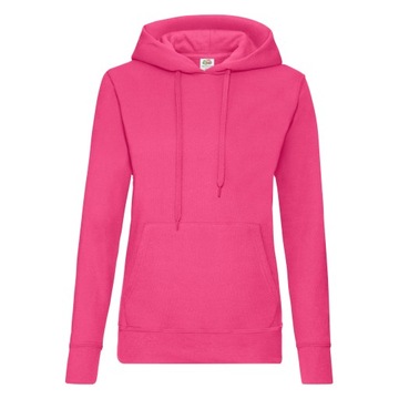 FRUIT OF THE LOOM DAMSKA BLUZA z KAPTUREM Fuch M