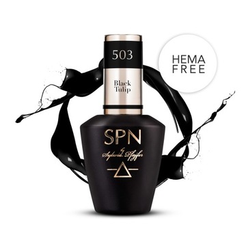 Lakier hybrydowy 503 Black Tulip 8ml SPN Nails