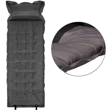 МАТРАС САМОНАДУВАЮЩИЙСЯ 180х66 см С ТОЛСТОЙ ПОДУШКОЙ С НАМАТРАСНИКОМ