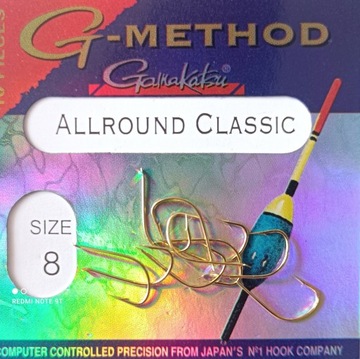 Haczyki Gamakatsu G-Method Allround Cl nr 8, 10szt