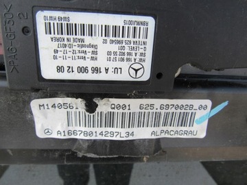 MERCEDES ML GL W166 X166 166 STŘEŠNÍ OKNO SKLENĚNÝ KOMPLETNÍ A16678014297