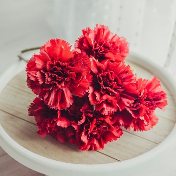 Искусственные цветы ГВОЗДИКА 43 см ЦВЕТОЧНЫЙ БУКЕТ