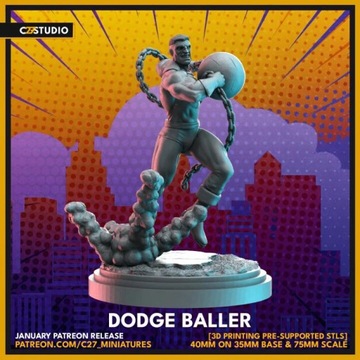 Dodge Baller matched to Marvel Crisis Protocol
