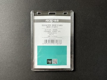 Чехол-держатель Вертикальный для удостоверений личности, прозрачный/прозрачный, 2 шт.