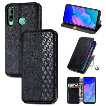 Etui z klapką do Huawei P40 Lite E / Y7P czarny