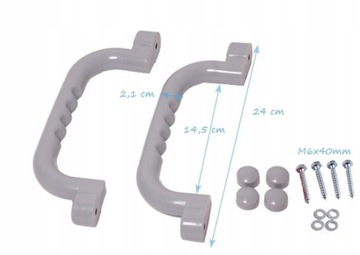 Ручки за ручки для игровой площадки 240 мм 2 ПК с винтами разных цветов