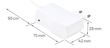 12 В 12 Вт 1а белый источник питания