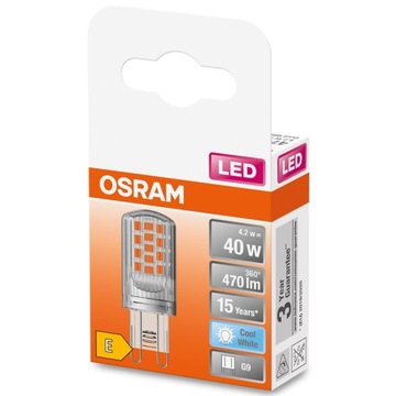 Светодиодная лампа G9 CAPSULE 4,2 Вт = 40 Вт 4000K OSRAM