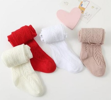 Ажурные колготки для малышей 6-12 месяцев, крещение.