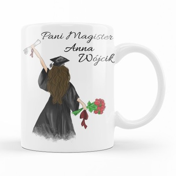 KUBEK PREZENT PANI MAGISTER OBRONA STUDIA URODZINY