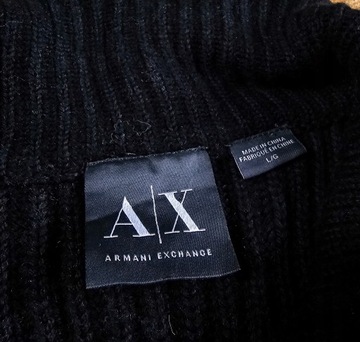 Sweter w Splot ARMANI EXCHANGE Casual Elegancki Designerski L