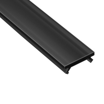 Klosz SLIM PMMA Czarny 8-9mm 1 metr na profil aluminiowy 12mm X do taśm LED