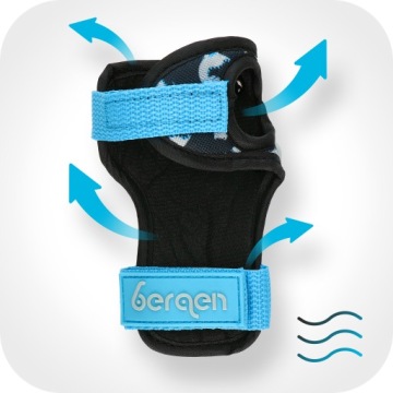 Комплект защиты для детских роликовых коньков BERGEN XS черный