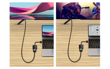 АДАПТЕР HDMI С КАБЕЛЕМ VGA BASEUS С УНИВЕРСАЛЬНЫМ СОВМЕСТИМЫМ АУДИО, ПРОЧНЫЙ