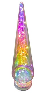 Choinka Led szklana hologram 37 cm Dekor