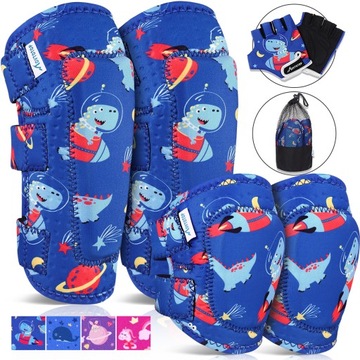 РОЛИКОВЫЕ ЗАЩИТЫ L/XL на этикетках на локтях запястья защищают от травм.