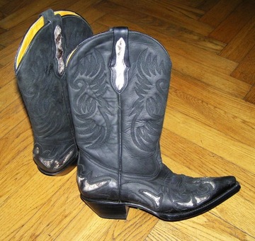 SARRIA boots MEXICO KOWBOJKI Western skóra PANI 38/24,5 cm Powystawowe