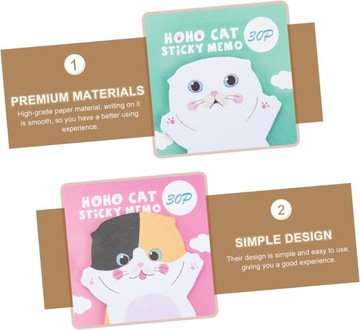 8 шт. клейких заметок с животными. Блокнот для заметок. Домашние заметки.