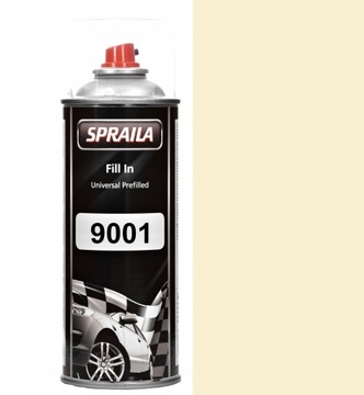 LAKIER AKRYLOWY RAL 9001 MAT 5-16% BIAŁY KREMOWY FARBA EMALIA SPRAY 400ML