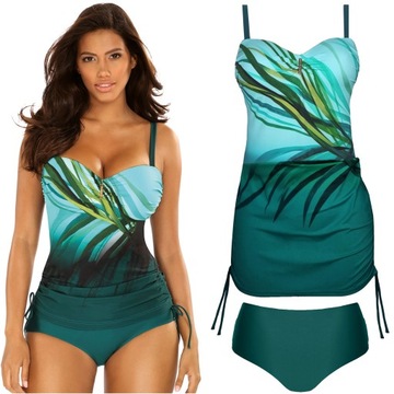 Tankini Strój kąpielowy dwuczęściowy SELF 8050 Madagascar 44E XXL 85E