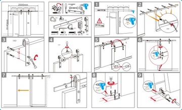 КОМПЛЕКТ РАЗДВИЖНЫХ ДВЕРЕЙ LOFT АМАРНАЯ ДВЕРЬ 2 м