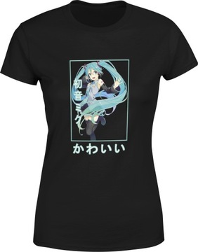 HATSUNE MIKU KOSZULKA DAMSKA ANIME T-SHIRT ROZM S BLUZKA TSHIRT DAMSKI