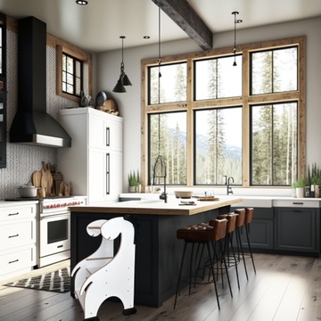 KITCHEN HELPER кухонный помощник табурет DINO белый МДФ SAFE