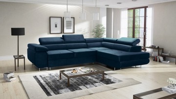 Современный угловой диван АВЕСТА с подвижными подголовниками