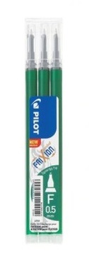 Wkład Pilot Frixion 0,5 mm ZIELONY - 3 sztuki
