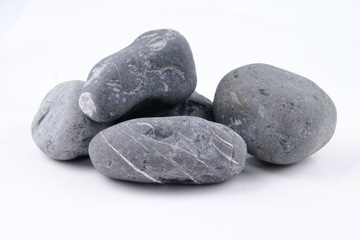 Итальянская черная галька Nero 60-100мм Камень 20 кг