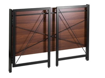 Складной письменный стол Quick черный/орех, лофт