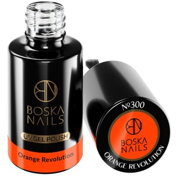Boska Nails Lakier Hybrydowy do paznokci 300 Orange Revolution pomarańcz 6m
