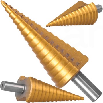 СТУПЕНЧАТОЕ КОНУСНОЕ СВЕРЛО HS TYTAN 4–32 мм СВЕРЛА